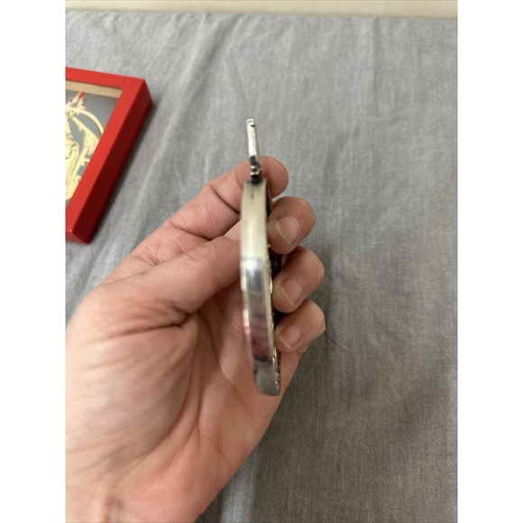 Vintage GORHAM SILVERPLATE MANGER SCENE Christmas Ornament w/Box FS BnftsCharity - Picture 4 of 9